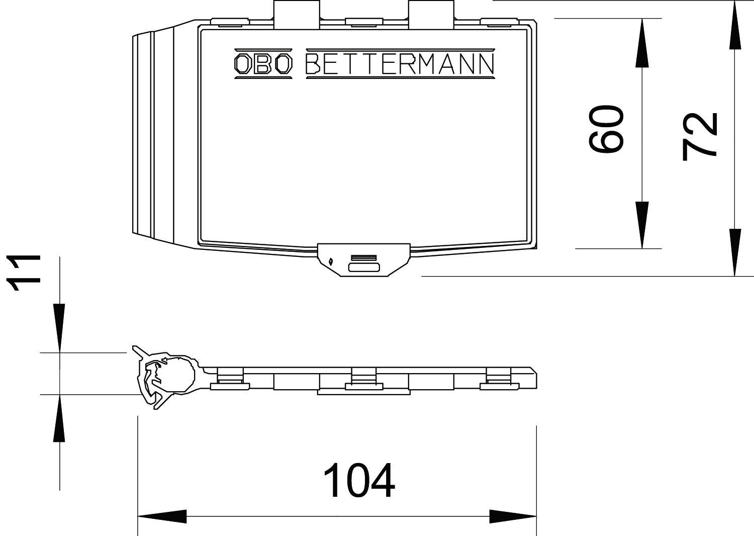 OBO Bettermann 5091527 PCS-H (VE10) Montagezubehör 1St.