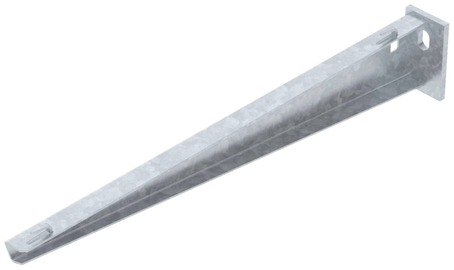 Stahlwinkelanker aus Metall, der zur Wandmontage verwendet wird. Geeignet für schwere Regale oder Konstruktionen.