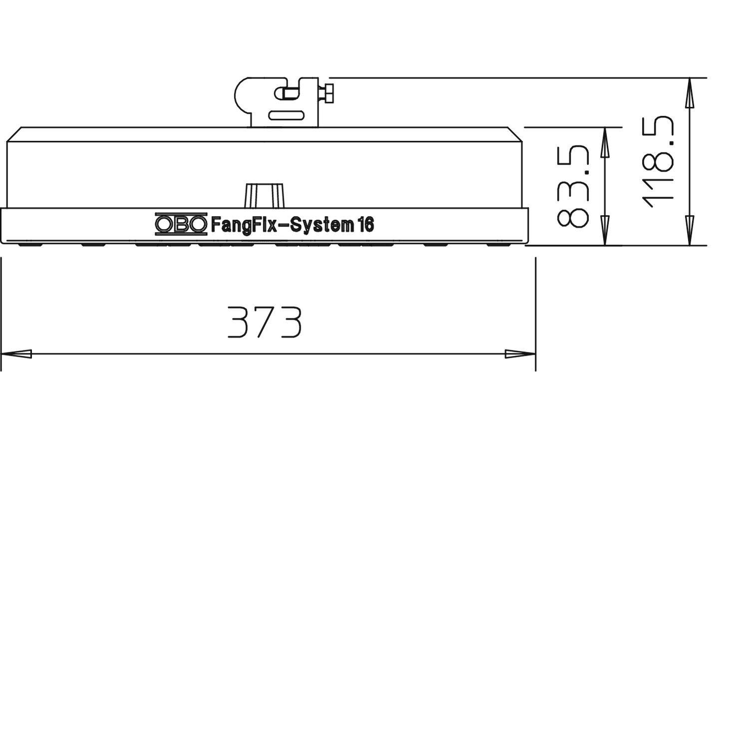 OBO Bettermann 5403200 F-FIX-16 Standfuß 1 St.