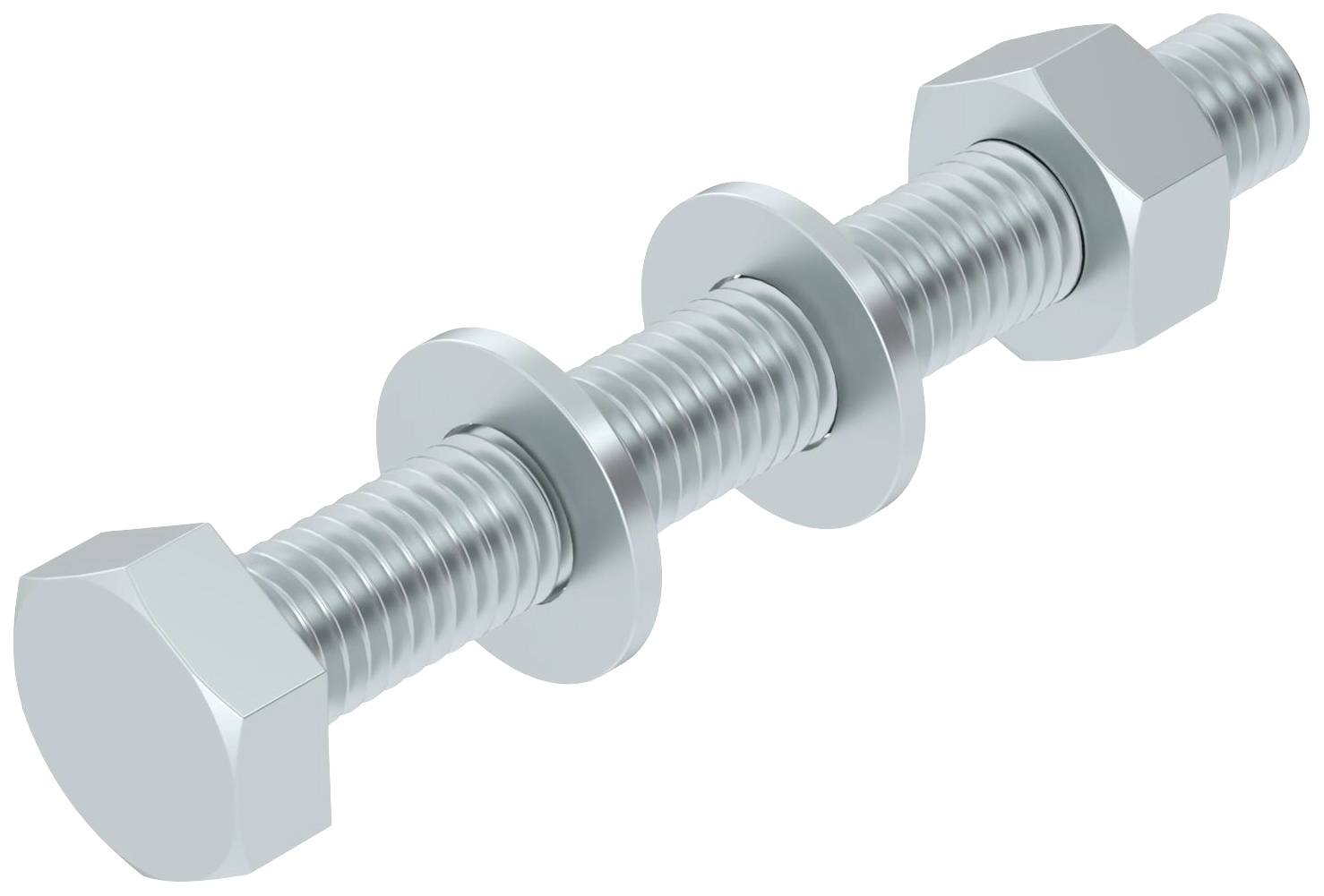 OBO Bettermann SKS 10X80 F 6418250 Sechskantschraube 10mm 80mm Stahl feuerverzinkt 1St.