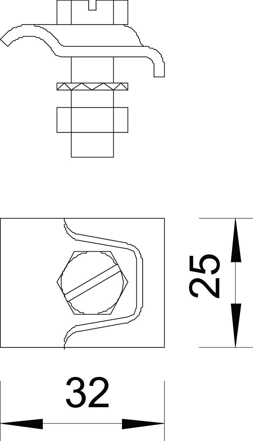OBO Bettermann 5326311 324 S-VA Montagezubehör 10St.