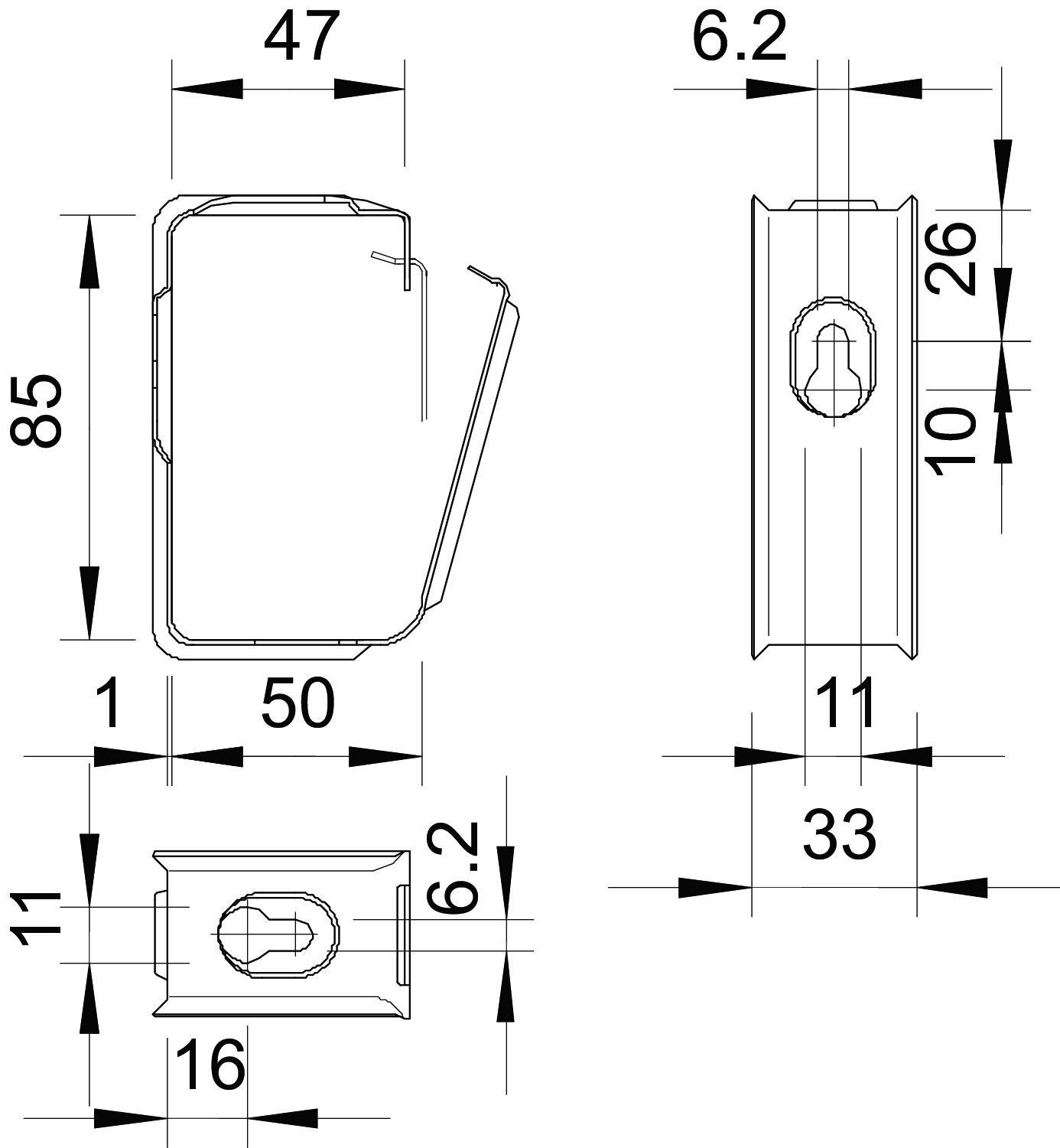 OBO Bettermann 2207036 Sammelhalter 1St.