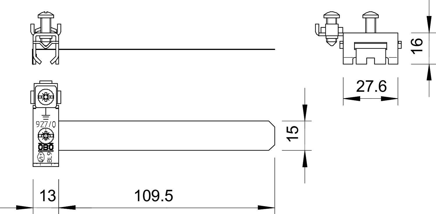 OBO Bettermann 5057507 927 0 Erdung