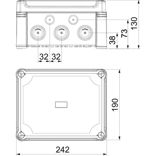 OBO Bettermann 2005070 Abzweigdose (L x B) 241mm x 191mm 1St. OBO Bettermann 2005070 Abzweigdose (L x B) 241mm x 191mm 1St.