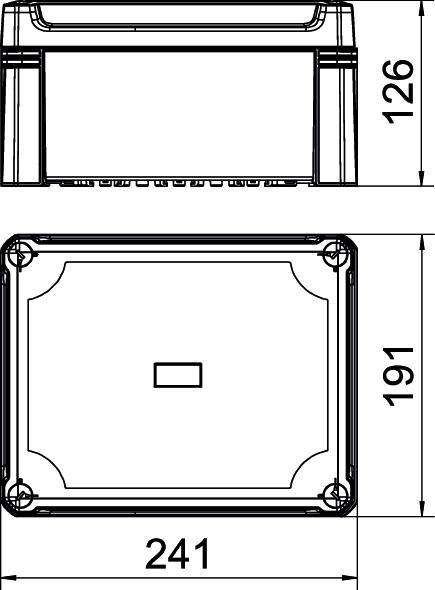 OBO Bettermann X16C SW Gehäuse 191 x 126 x 241 1St.