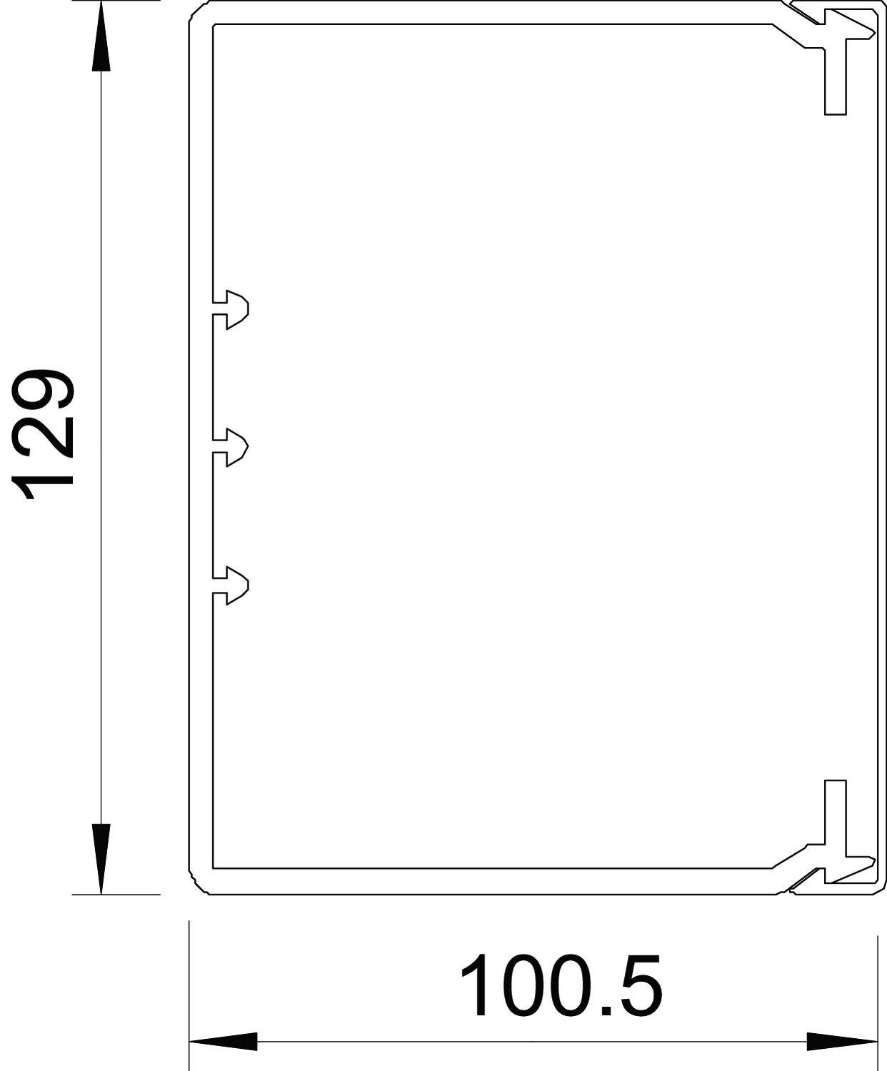 OBO Bettermann 6191347 Kabelkanal (L x B x H) 2000 x 130 x 100mm 1 St. Reinweiß