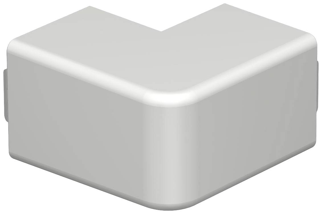 Grauer, glänzender L-förmiger Metallwinkel mit abgerundeten Kanten, der als Verbindungselement in Konstruktionen verwendet wird.