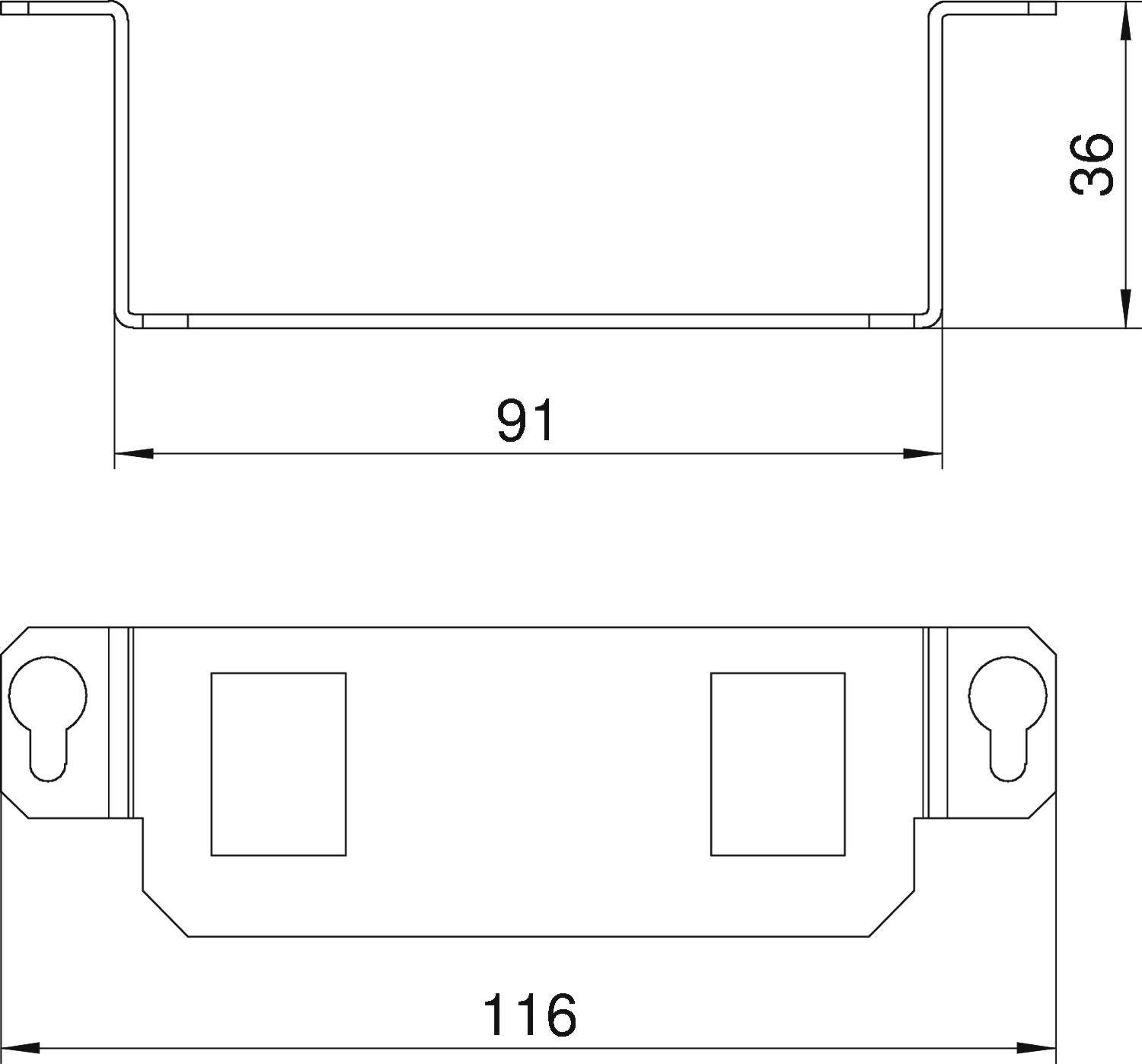 OBO Bettermann MTGE2 2A RJ45-Modulträger