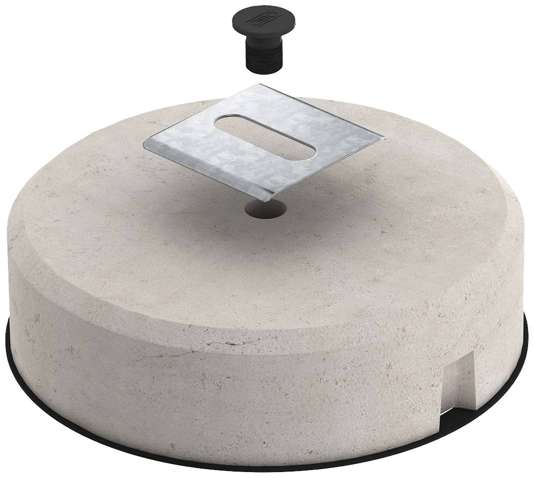 Steinbeschwerer mit Griff und Kunststoffdeckel. Verwendet zum Fermentieren von Lebensmitteln in Ton- oder Keramikgefäßen.