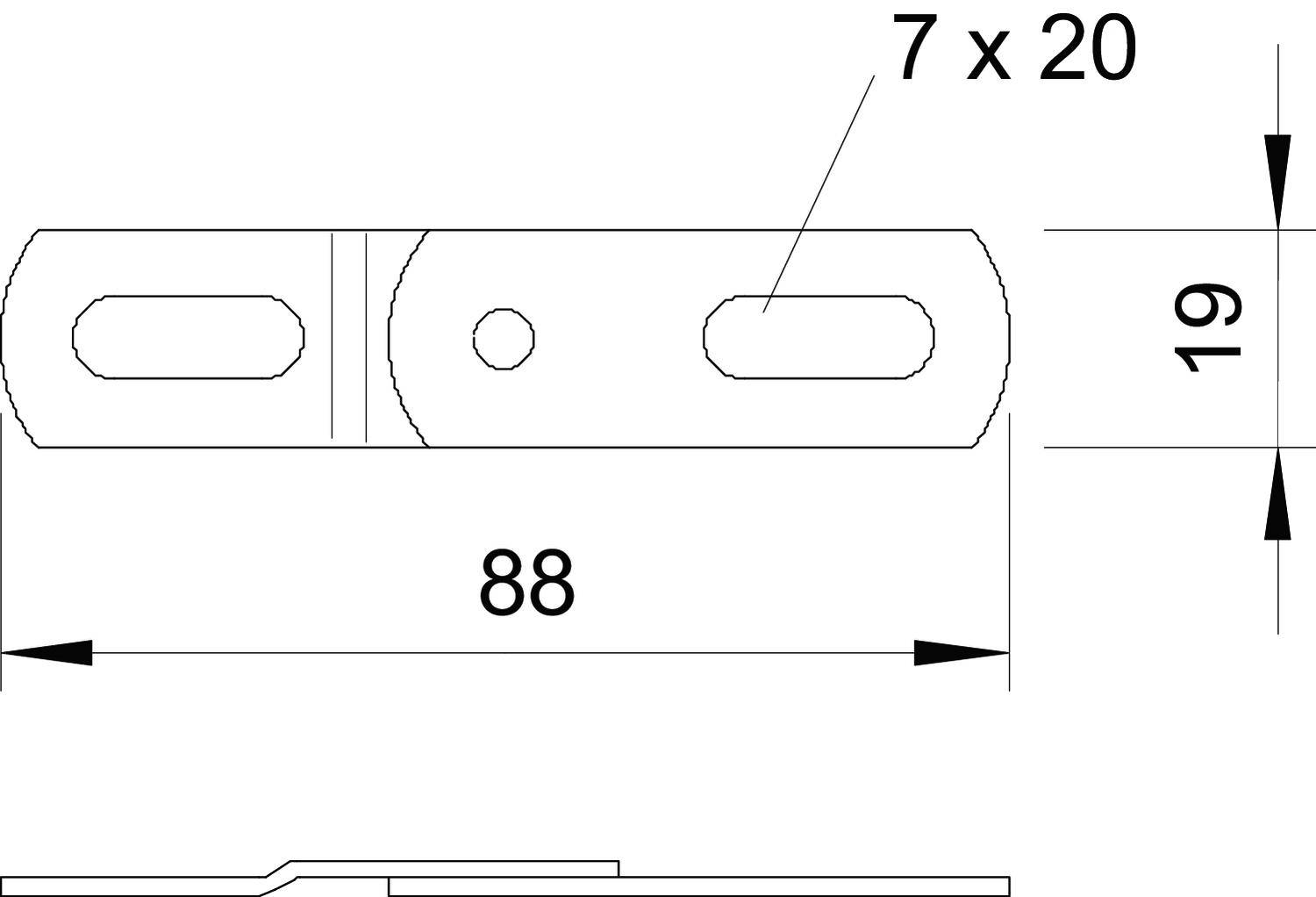 OBO Bettermann 6066941 Verbindungselement 50 St. Metall