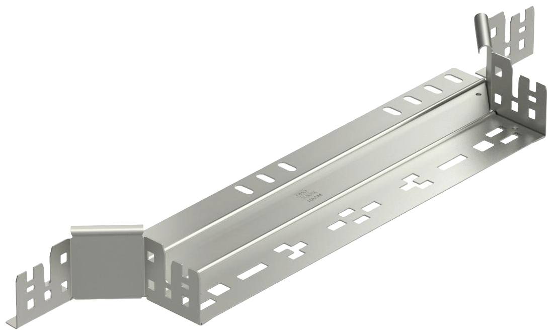 Metallträger mit seitlichen Befestigungslaschen, geeignet für Kabelmanagement oder Elektromontage.