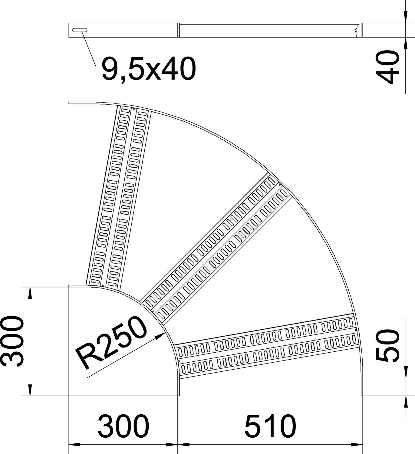 OBO Bettermann 7099008 Bogen 1 St. Metall