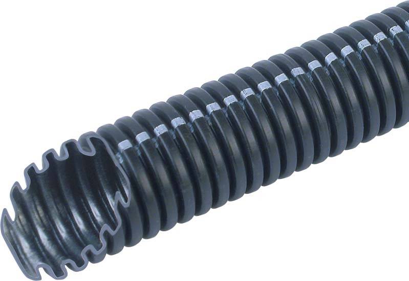 Fränkische Rohrwerke 24110063 FFKu-EL-F-LS0H 63 Wellrohr Schwarz 50.5mm 1St.