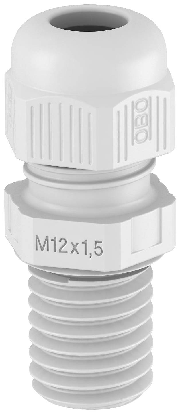 OBO Bettermann 2022945 Kabelverschraubung 1.5 mm Kunststoff, PA Lichtgrau