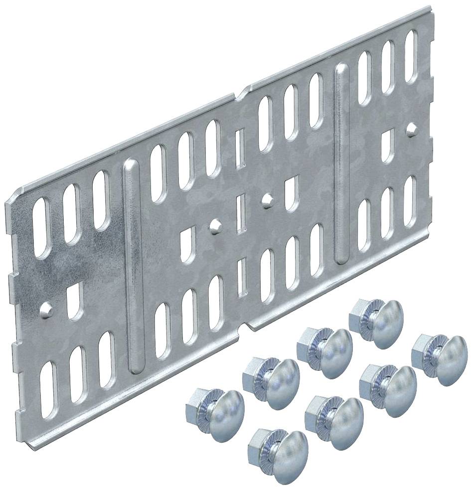 Metallmontageplatte mit acht Schrauben, geeignet für modulare Baugruppen und industrielle Anwendungen.
