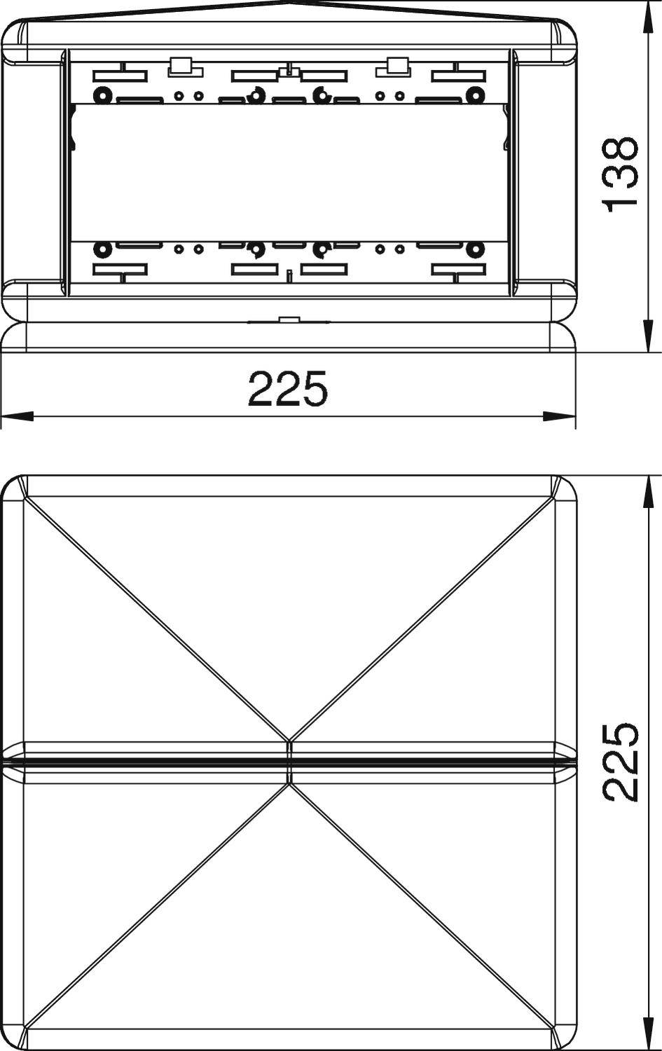 OBO Bettermann T8NL 00C 9011 Bodentank