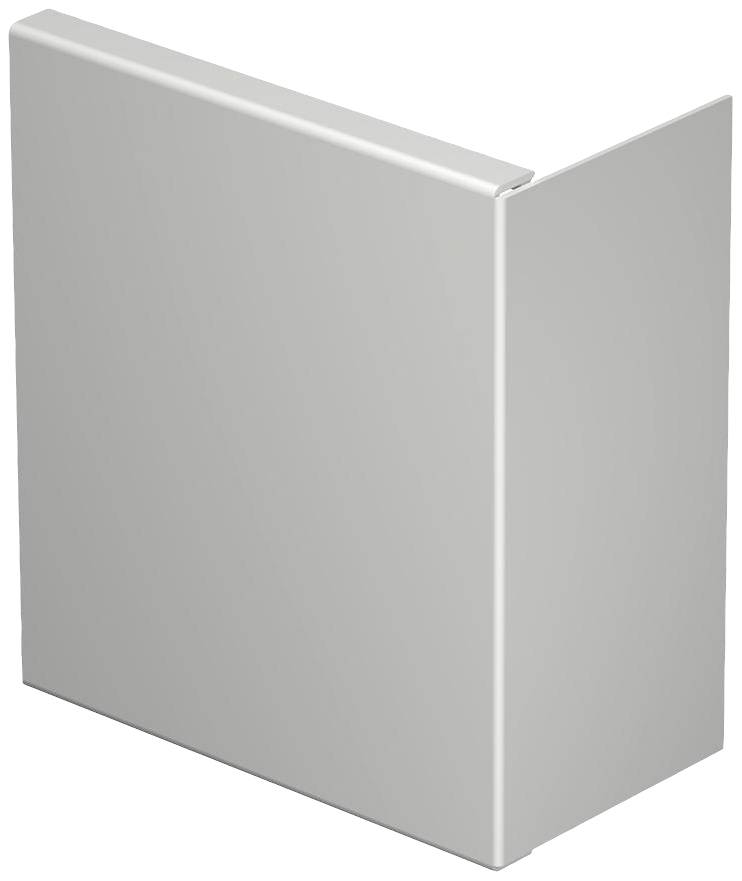 Ein grauer Metallwinkel in L-Form, möglicherweise als Schutz- oder Verbindungselement in Bauprojekten verwendet.