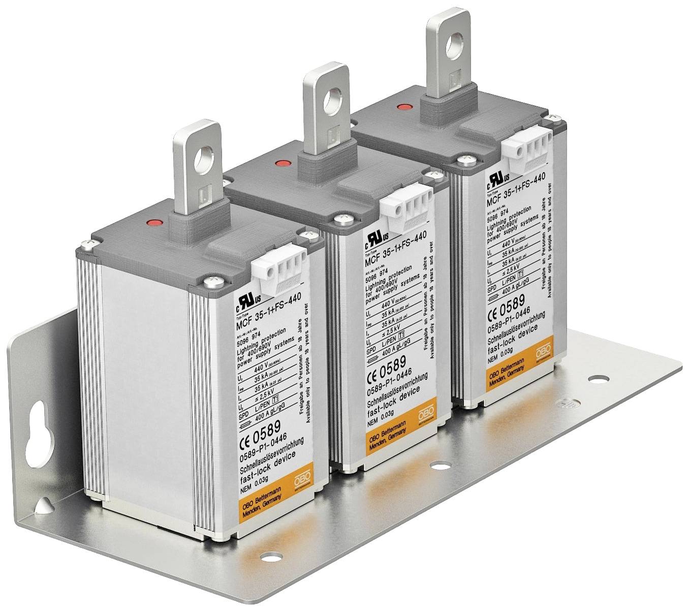 OBO Bettermann 5096976 MCF 35-P3+FS-440 Überspannungsableiter 105 kA 1St.