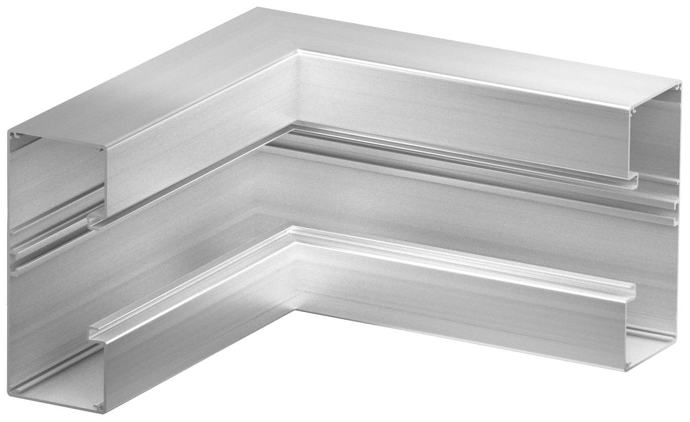 Metallisches L-förmiges Verbindungsstück, oft verwendet für strukturelle Anwendungen oder zur Verbindung von Aluminiumprofilen.