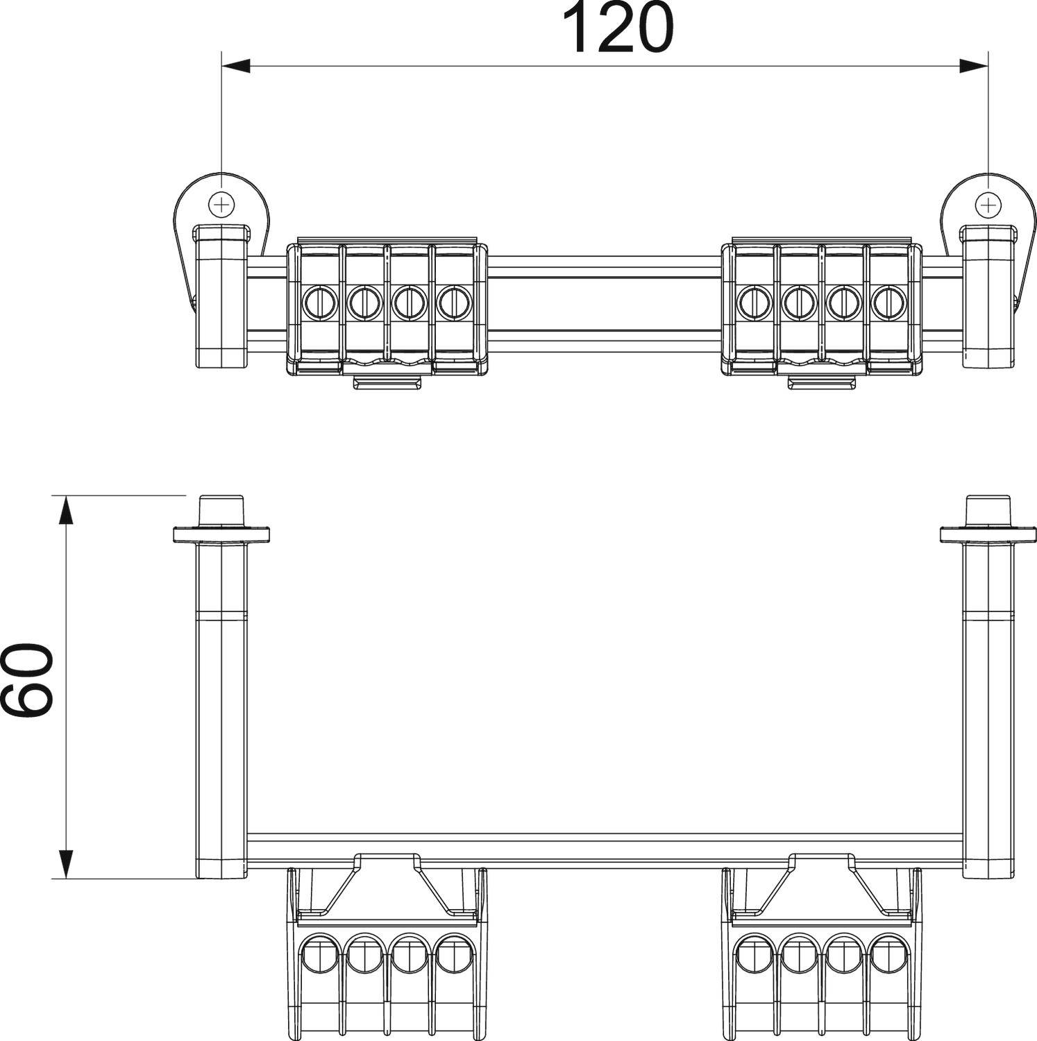 OBO Bettermann 2008880 Klemmleiste 1St.