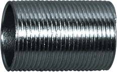 Metallrohr mit Außengewinde, zylindrisch.