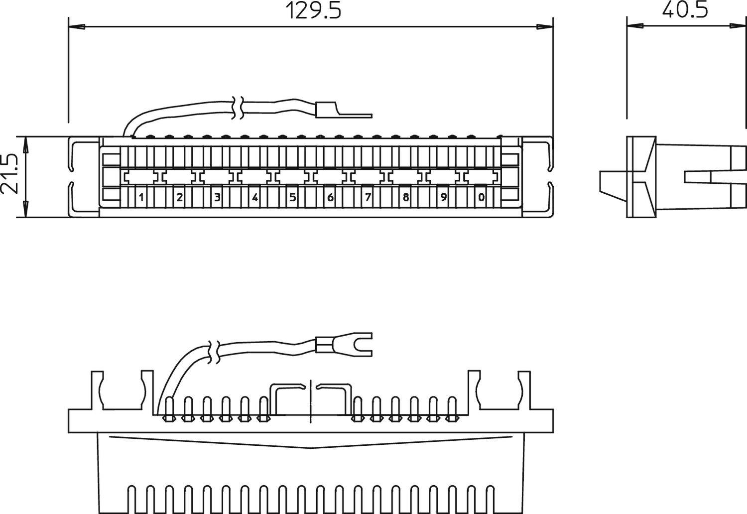 OBO Bettermann 5084016 OBO Erdungsleiste LSA-E-LEI 34polig für LSA Plus Rot Inhalt: 1St.