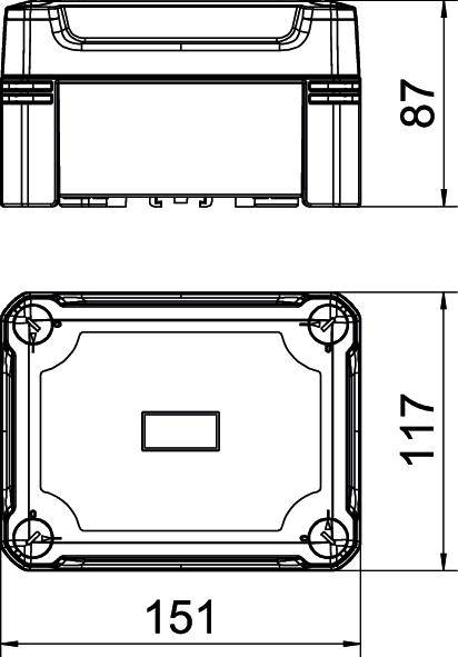 OBO Bettermann X06C SW Gehäuse 167 x 87 x 151 1St.