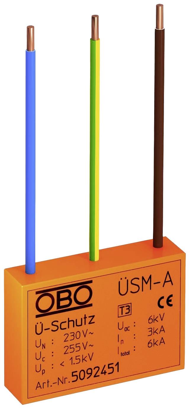 OBO Bettermann 5092451 ÜSM-A Überspannungsschutz-Modul 3 kA 1St.