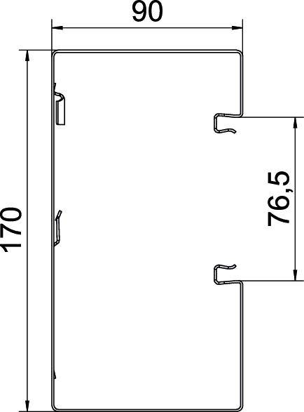 OBO Bettermann 6277900 Geräteeinbaukanal (L x B) 2000mm x 170mm 1 St. Reinweiß