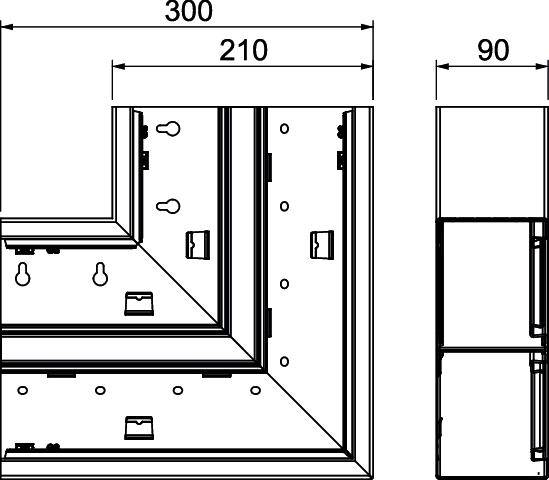 OBO Bettermann 6278520 Montagezubehör (B x H) 210mm x 90mm 1 St. Reinweiß