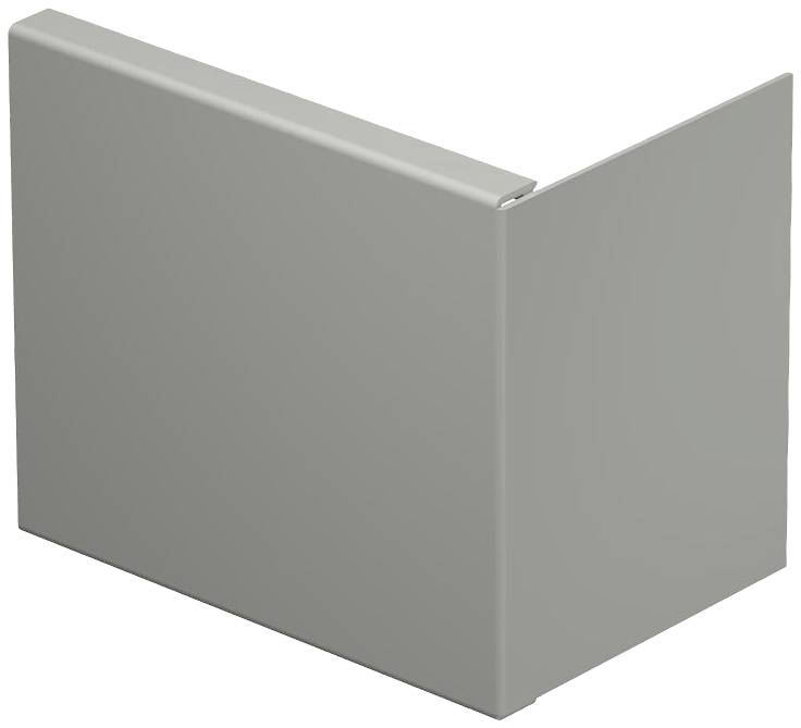 Graues L-förmiges Metallprofil, das für Konstruktions- oder Dekorationszwecke verwendet werden könnte.