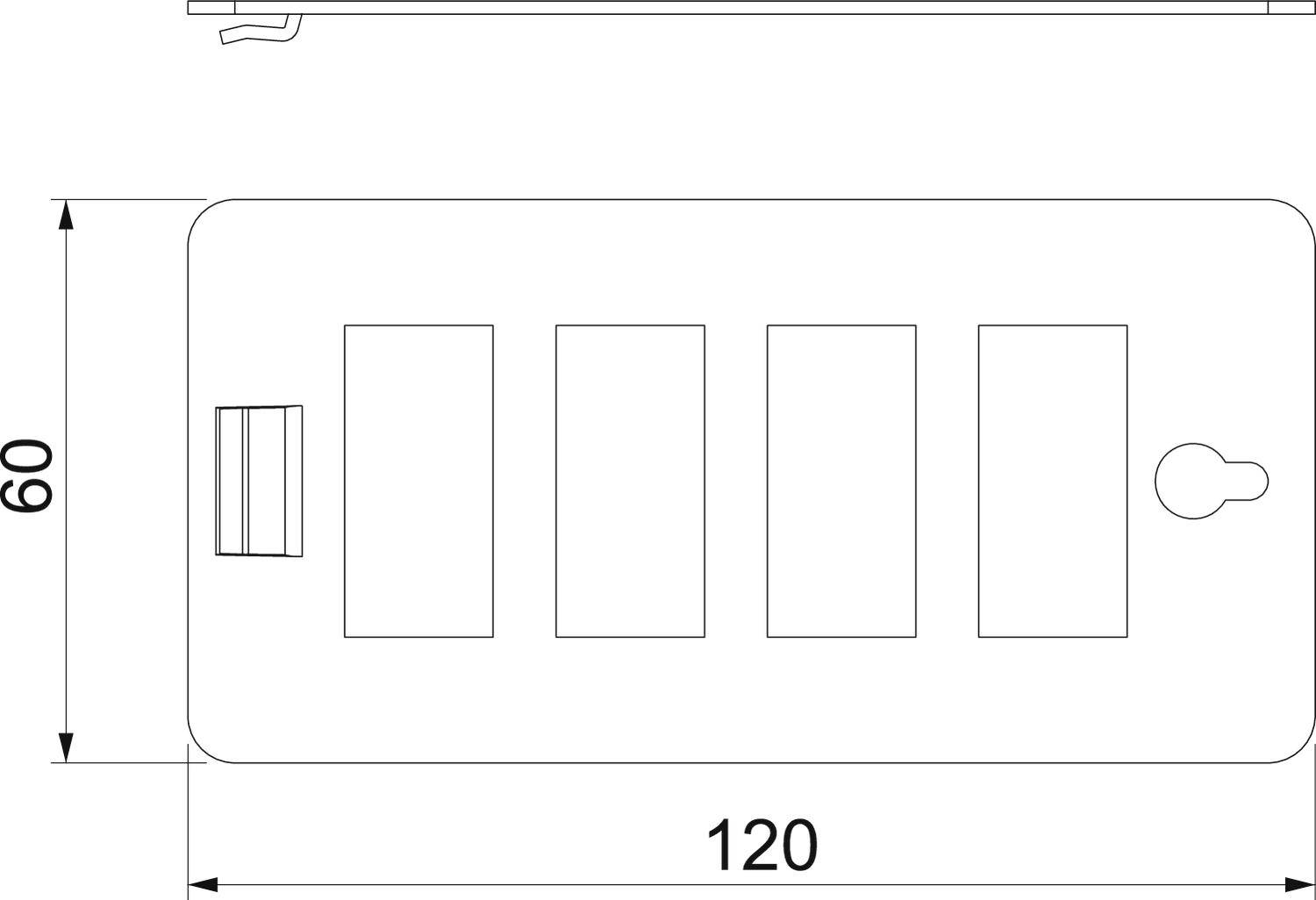 OBO Bettermann CP45-TP 4SI Trägerplatte
