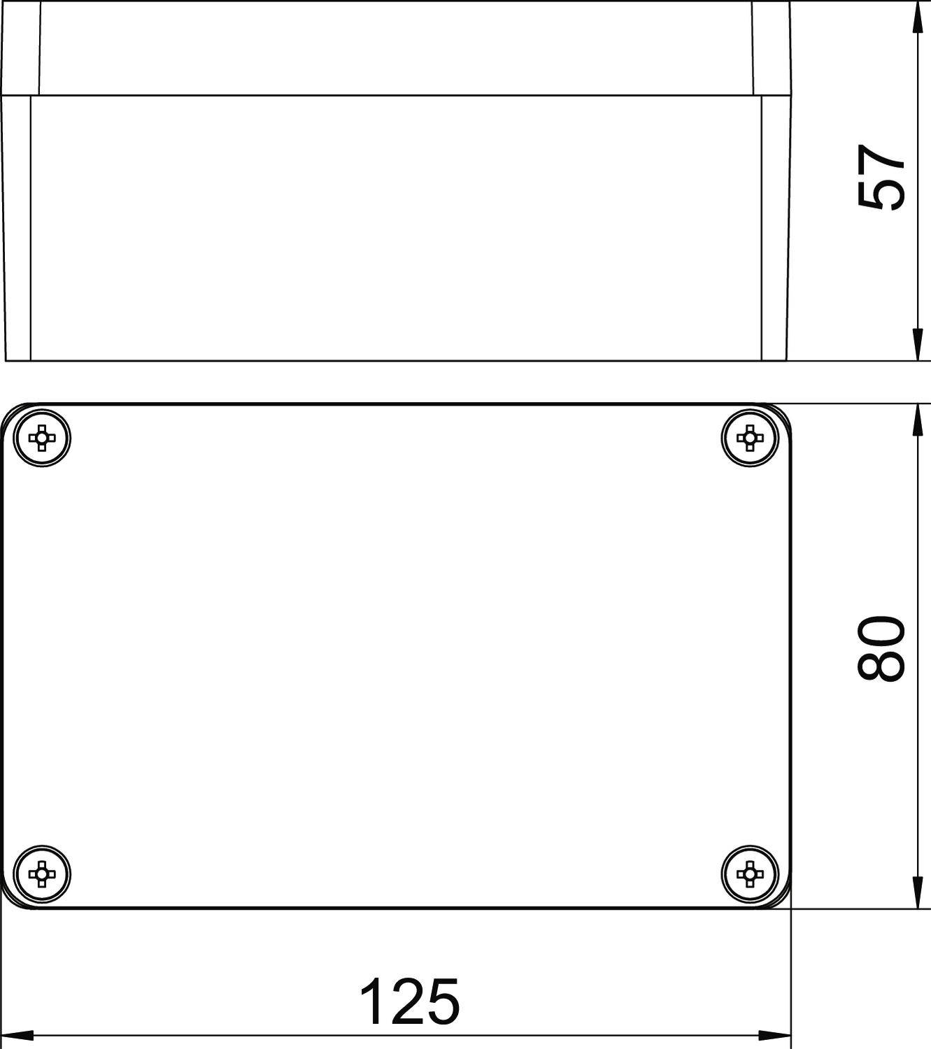 OBO Bettermann Mx 120805 SGR Gehäuse 80 x 57 x 125 Aluminium 1St.