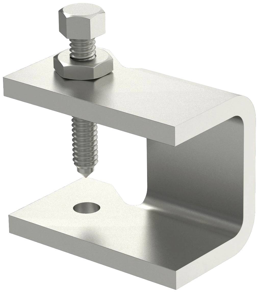 Metallwinkelhalterung mit Schraubverbindung, L-förmiges Design, verwendet zur Befestigung an anderen Strukturen oder Oberflächen.
