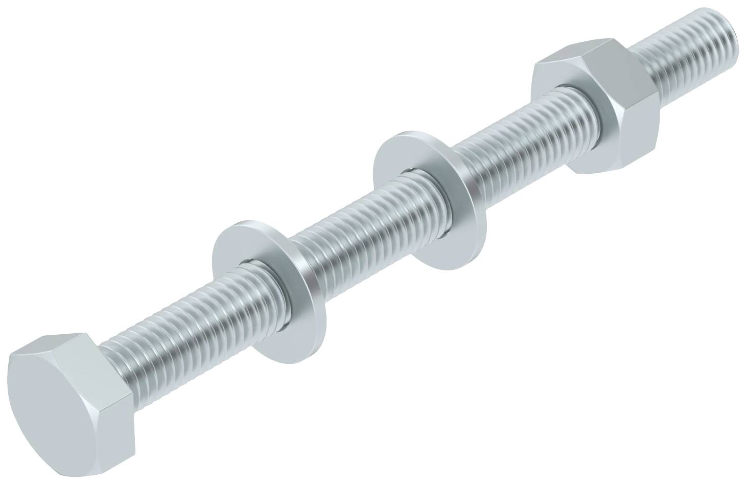 OBO Bettermann SKS 10X120 F 3160793 Sechskantschraube 10mm 120mm Stahl feuerverzinkt 20St.