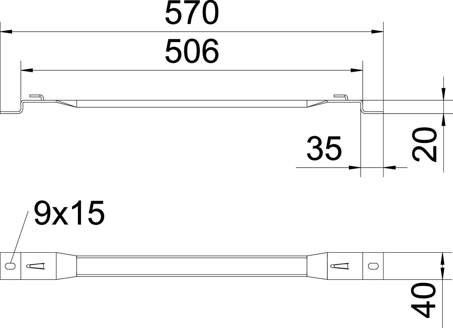 OBO Bettermann 6015693 Distanzstück 25 St. Metall
