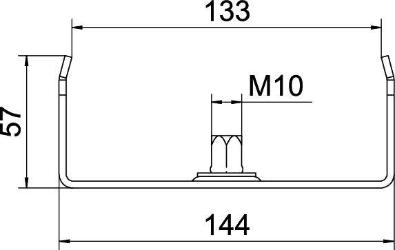 OBO Bettermann 6358709 Deckenbefestigung (L x B) 144mm x 150mm 20St.