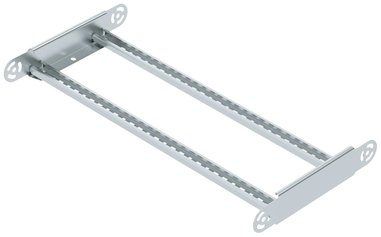 Metallschiene zur Stabilisierung in rechteckiger Form mit zwei parallel verlaufenden Stäben, geeignet für den Einbau in Regalsysteme.
