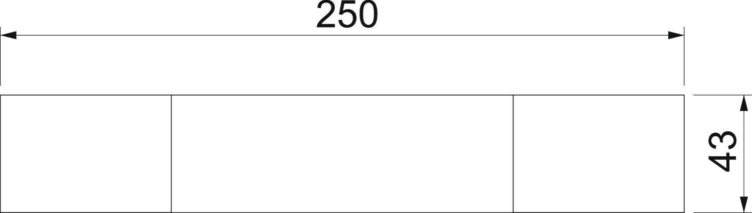 OBO Bettermann 7214734 Elektrotechnik-Warnschild (B x H) 250mm x 43mm 10St.