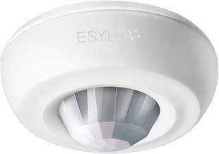 ESYLUX EB10430855 Aufputz Decken-Präsenzmelder 360° Weiß IP40