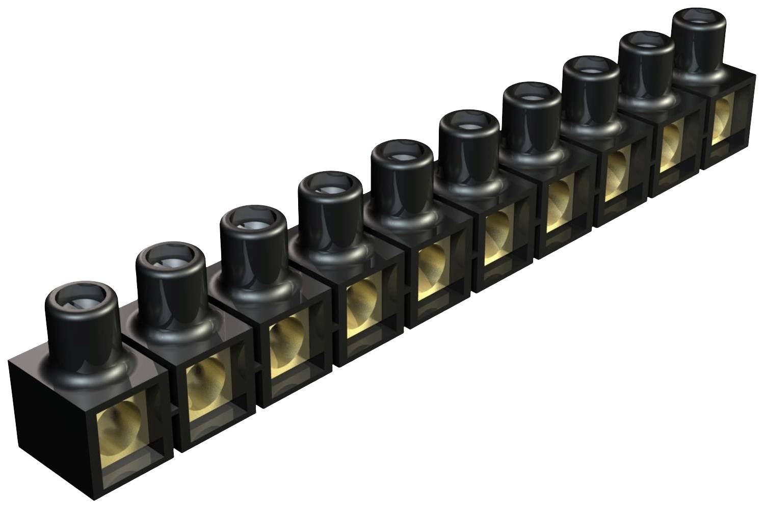 OBO Bettermann 2055503 71 Abzweigklemme flexibel: - starr: - Polzahl: 10 1 St. Schwarz