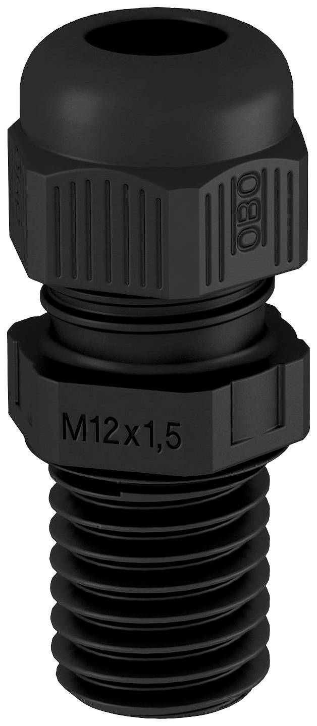OBO Bettermann 2022968 Kabelverschraubung 1.5mm Kunststoff, PA Schwarz