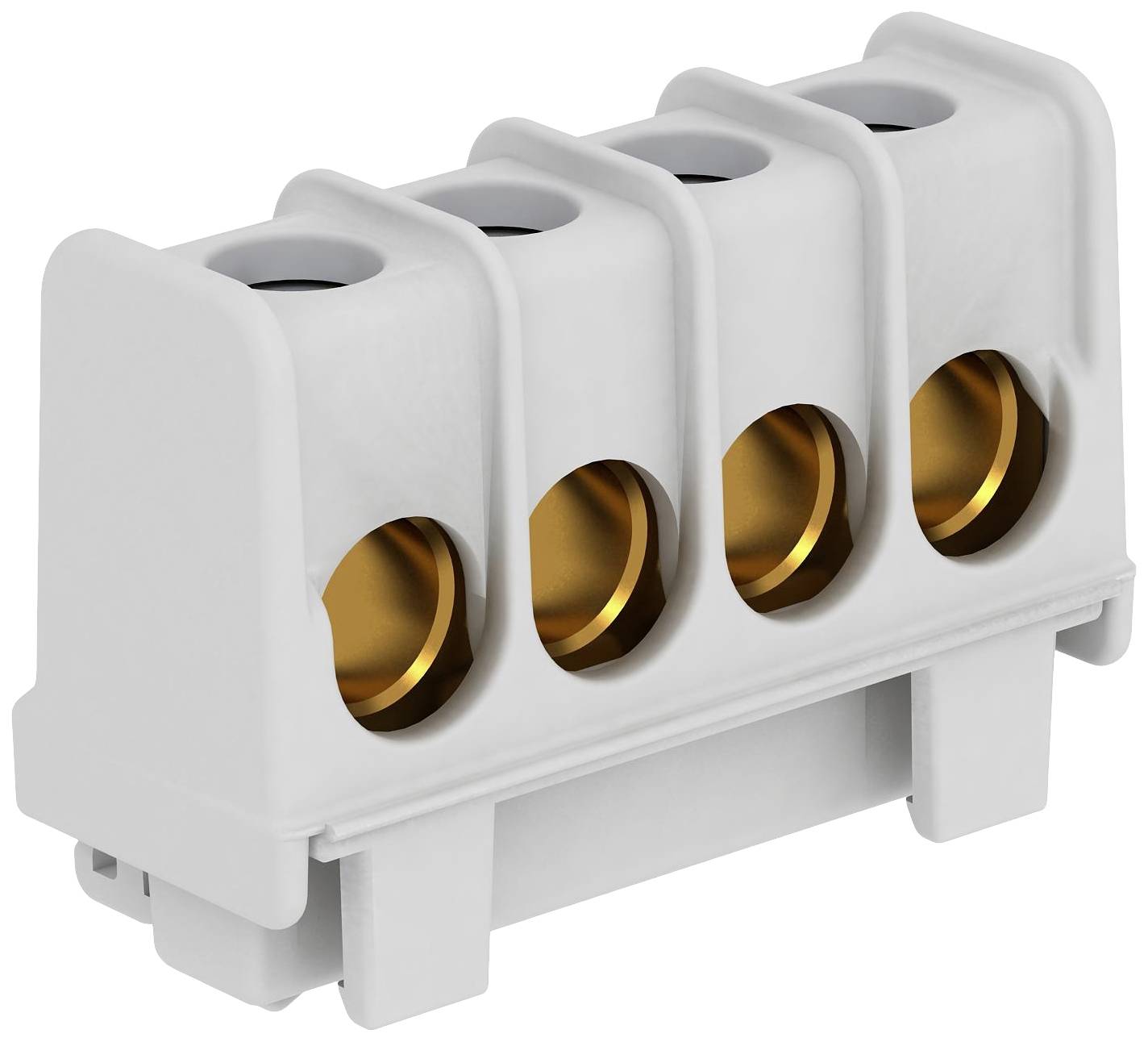 OBO Bettermann 2016195 KL-T 16-35 Klemmleiste flexibel: - starr: 16-35mm² Polzahl: 4 10 St. Grau