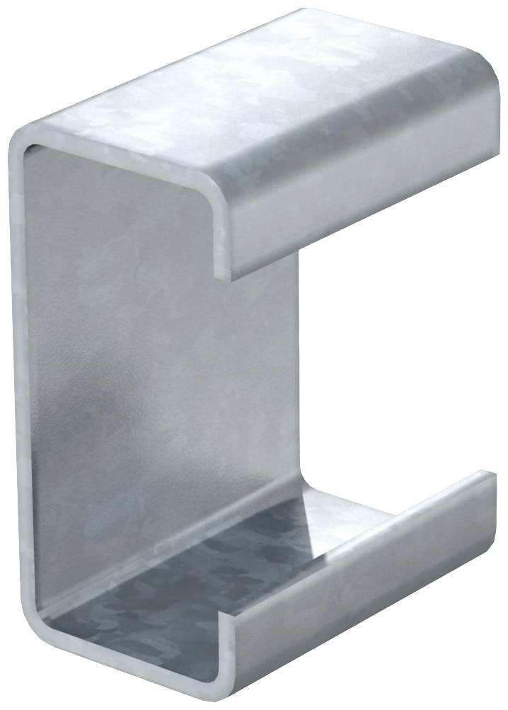 Metallprofil in C-Form, oft in Konstruktionen verwendet, aus silbrig glänzendem Material gefertigt.