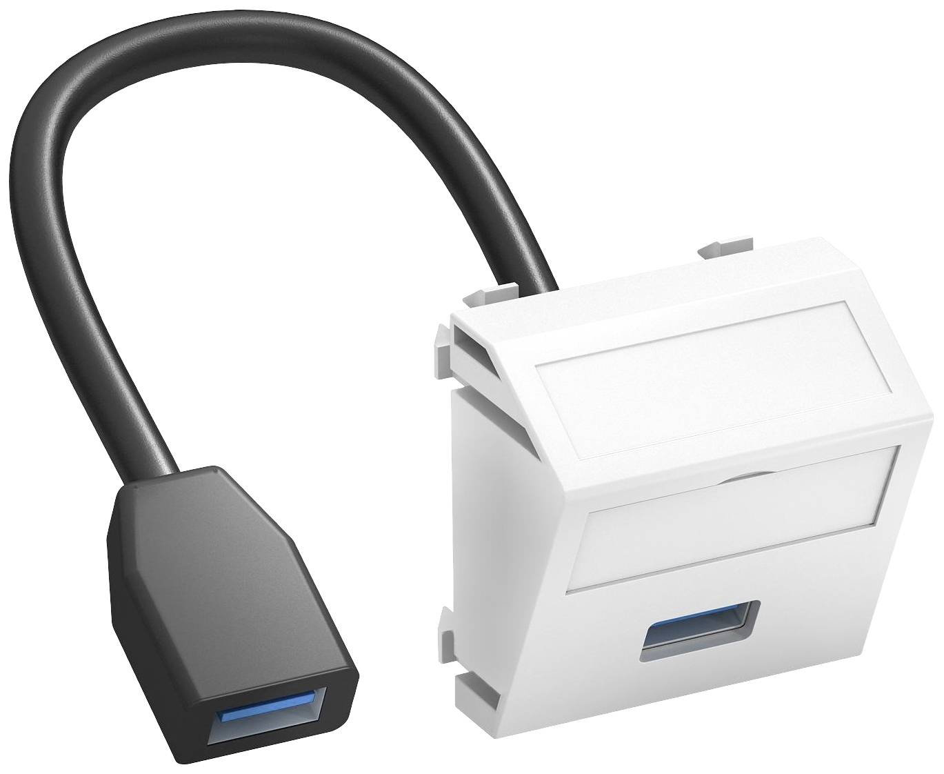 OBO Bettermann 6104934 Abdeckung Multimediaträger (B x H x T) 45 x 45 x 26mm 1 St. Weiß