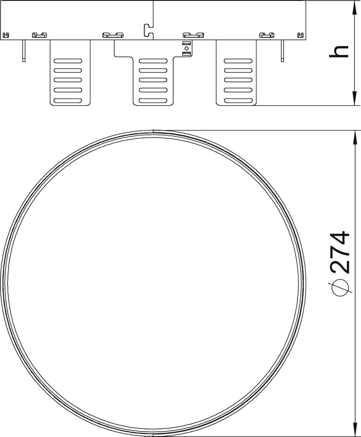 OBO Bettermann RKRN2UZD3R7MS25 Kassette