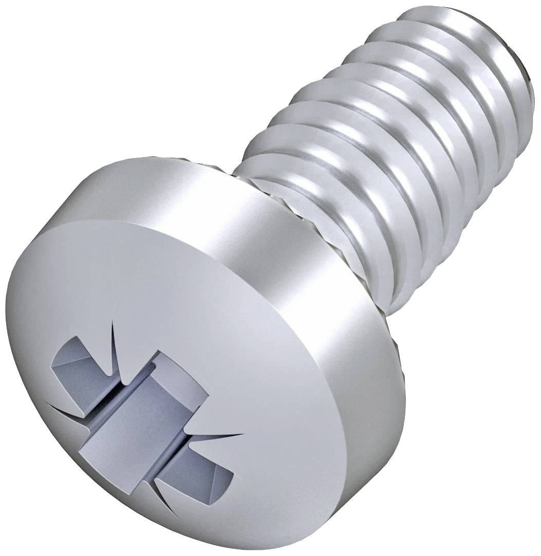 OBO Bettermann 3498092 Gewindefurchende Schrauben 4mm 8mm Kreuzschlitz Pozidriv Stahl verzinkt 100St.