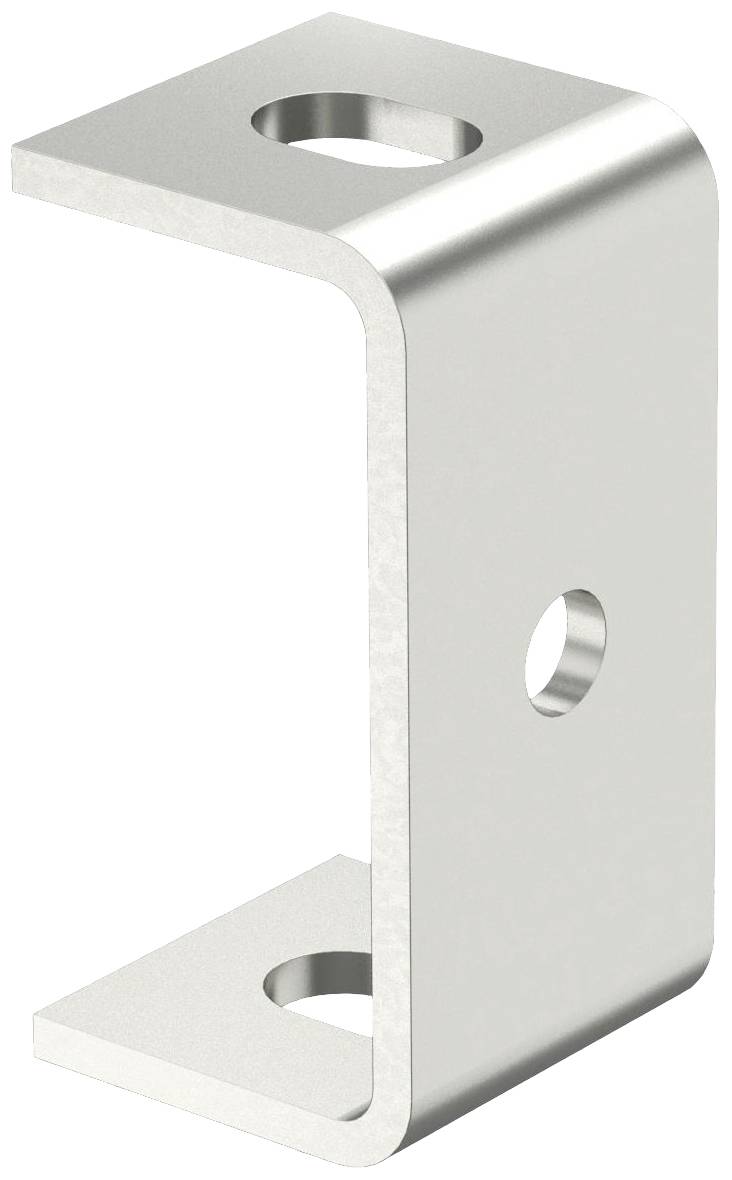 Metallwinkelhalterung mit drei Bohrlöchern, geeignet zur Befestigung in technischen oder handwerklichen Anwendungen.