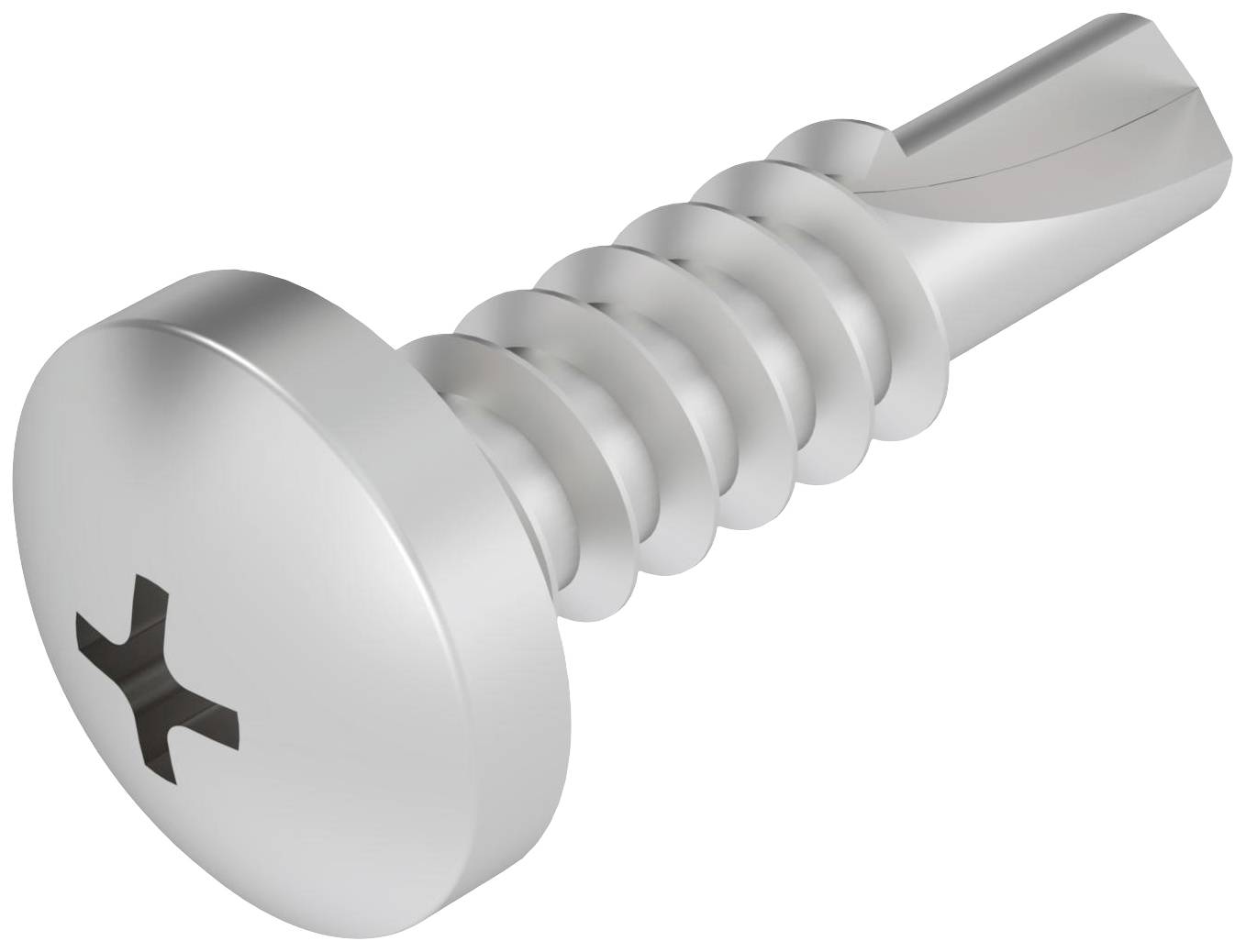 OBO Bettermann 6049250 Kunststofffurchende Schraube 16mm Kreuzschlitz Phillips Stahl verzinkt 100St.