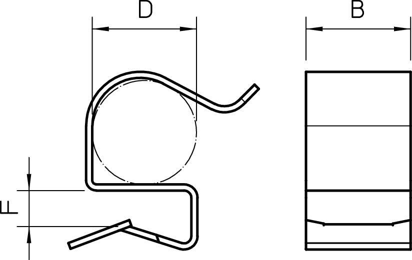 OBO Bettermann 1483973 Trägerklammer 100 St. Metall